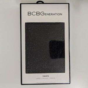 BCBGENERATION Black Shimmer Sparkle Tights